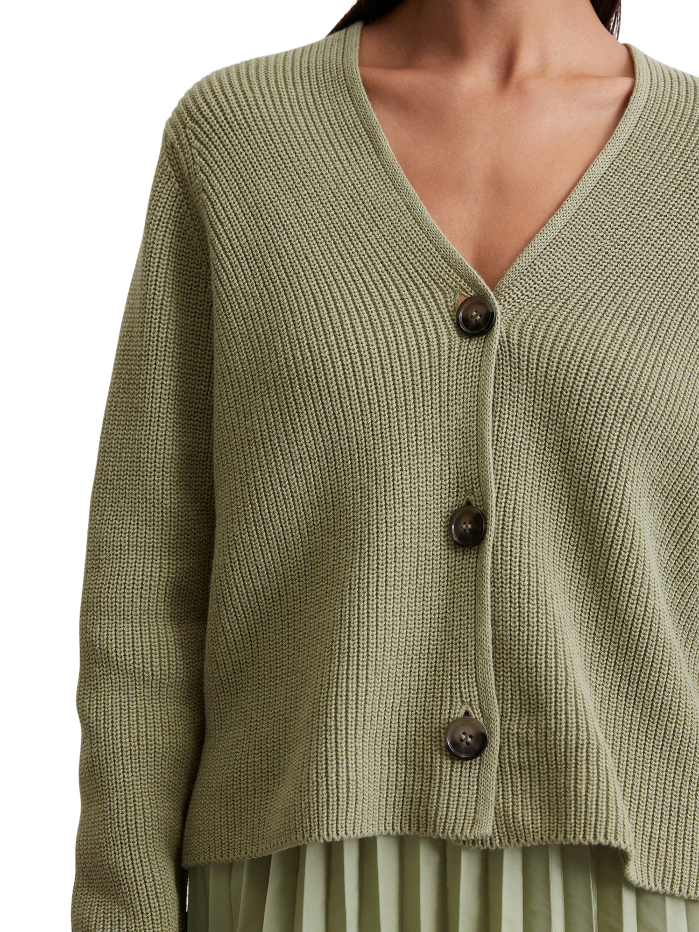 Marc O'Polo Pletena jopa | zelena barva