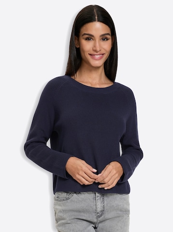 Pullover di heine in blu: frontale