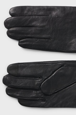 HUGO Full Finger Gloves 'Jaan' in Black