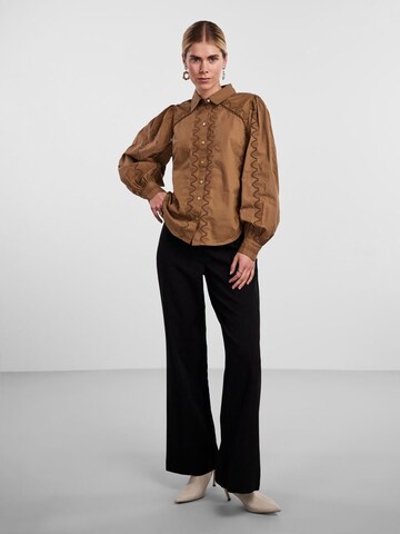 Camicia da donna 'Kenora' di YAS in marrone