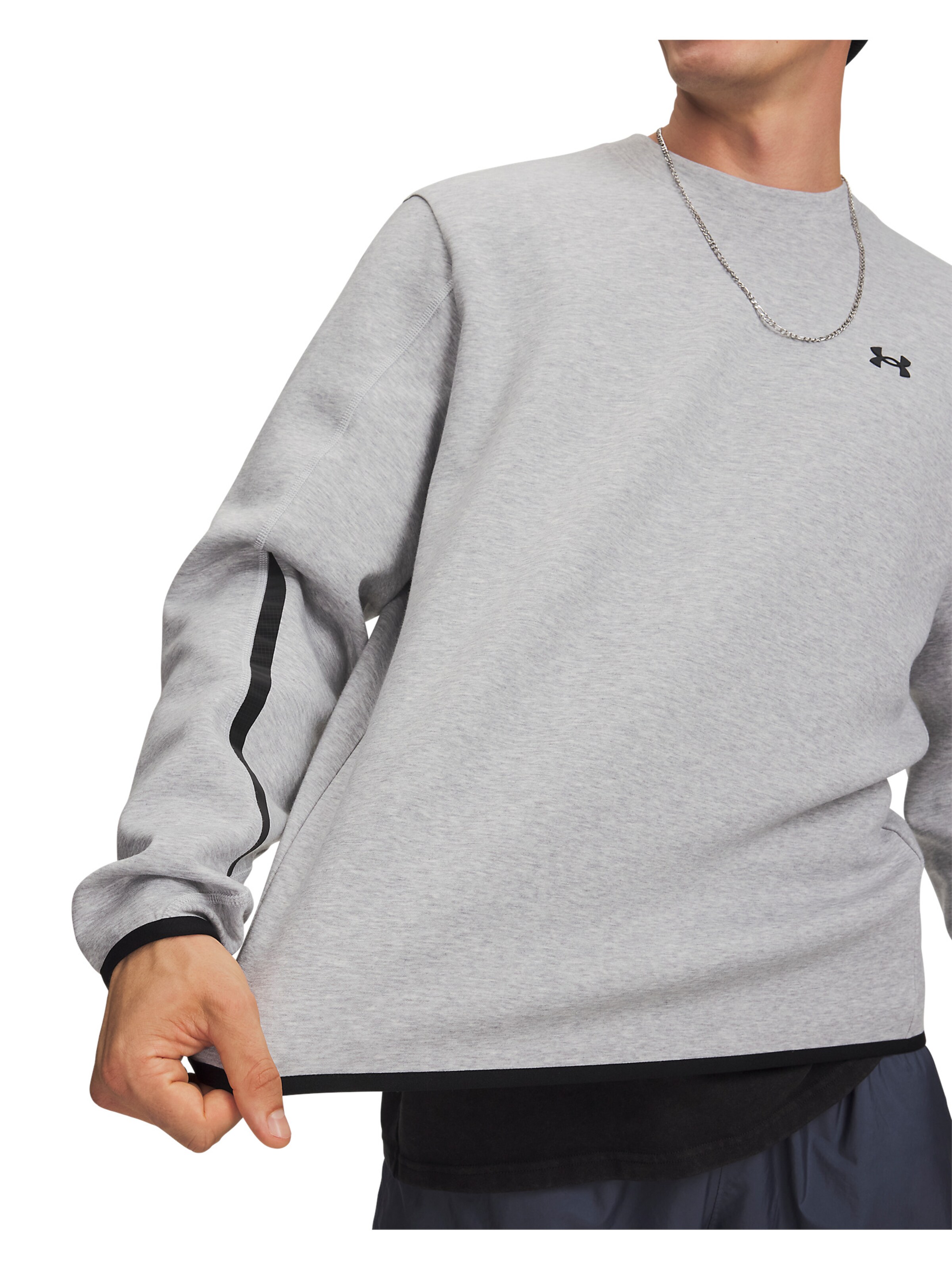 UNDER ARMOUR Sportsweatshirt 'Unstoppable' in Grijs