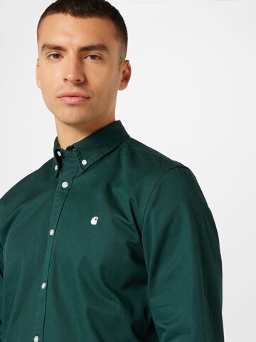 žalia Carhartt WIP Standartinis modelis Dalykinio stiliaus marškiniai 'Madison'