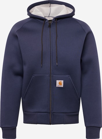 Carhartt WIP Sweat jacket in Blue: front