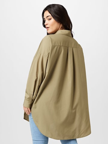 ONLY Carmakoma Bluse 'TIM' in Beige