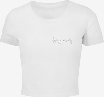 T-shirt 'Love Yourself' Merchcode en blanc : devant