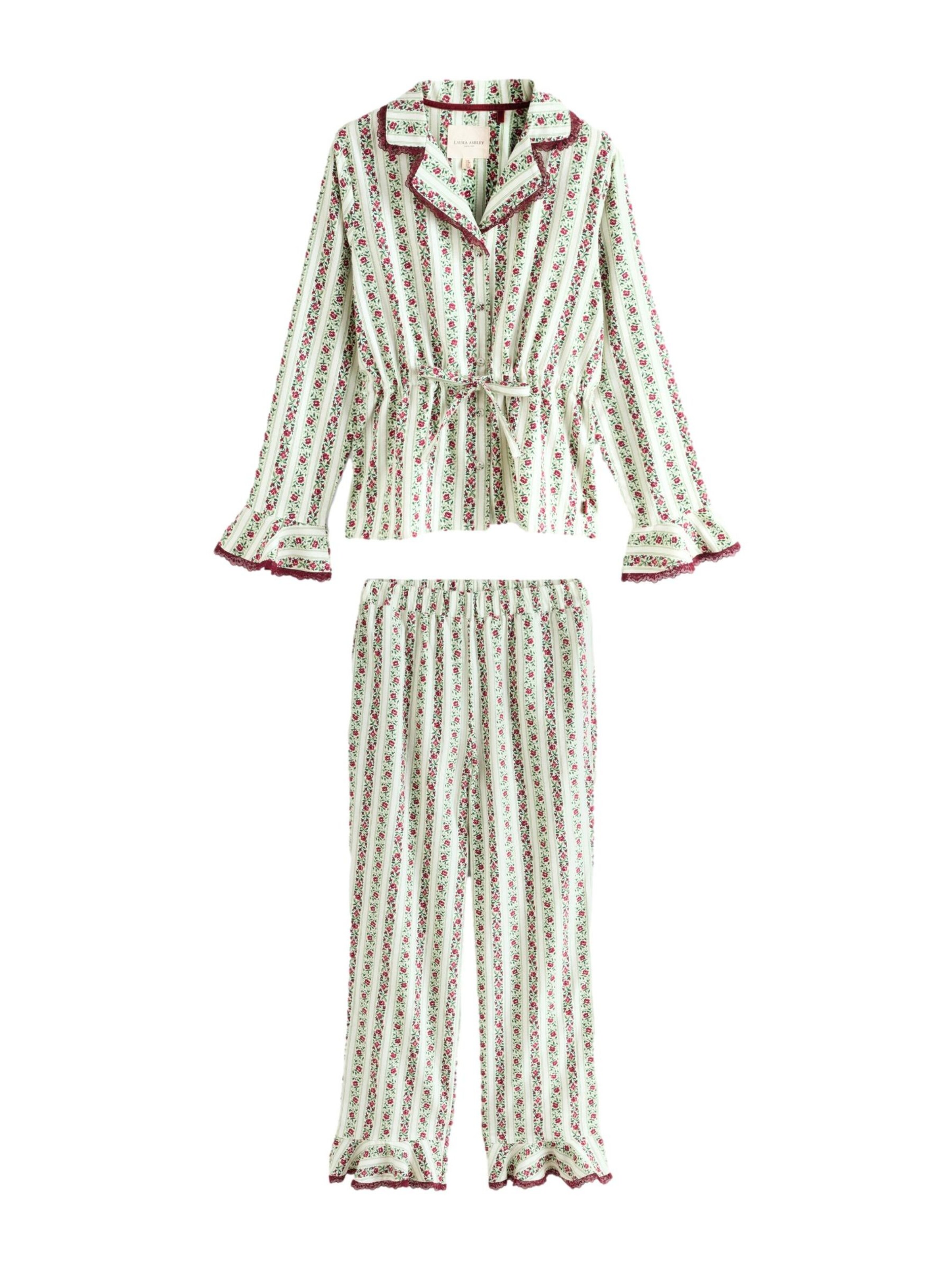 LAURA ASHLEY Pyjama in Wit: voorkant