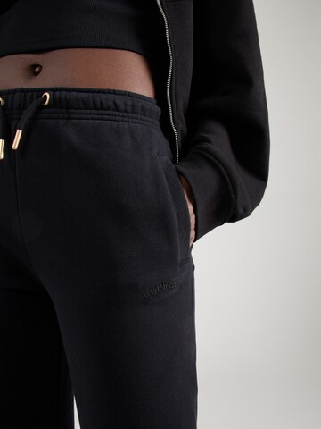 Superdry Tapered Trousers 'ESSENTIAL' in Black