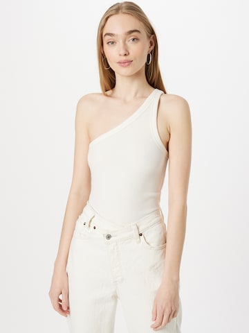 Abercrombie & Fitch Top in Beige: voorkant