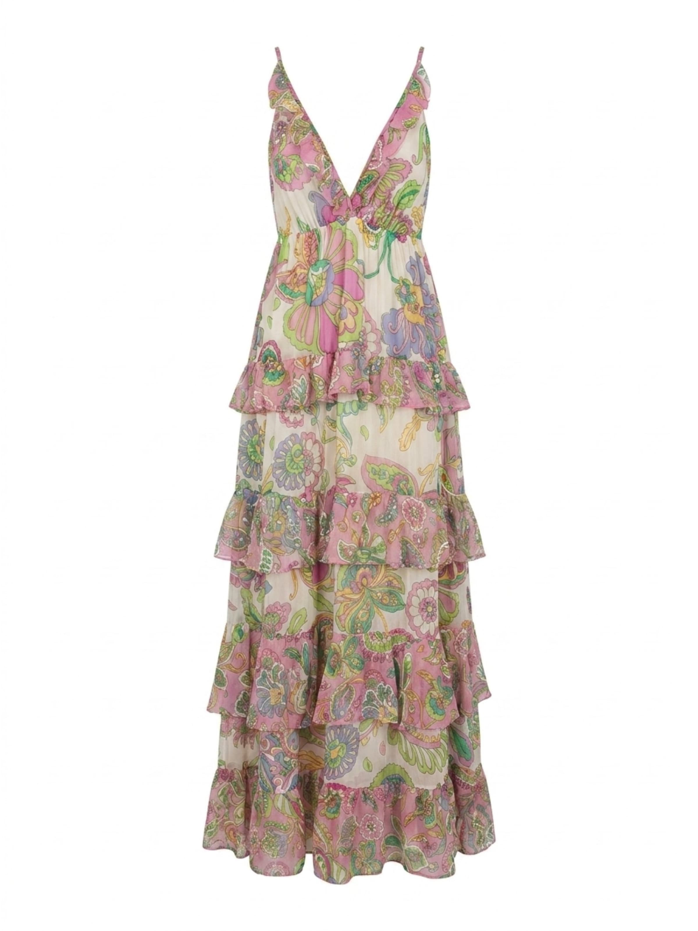 Robe 'Ingrid' Miss June en mélange de couleurs : devant