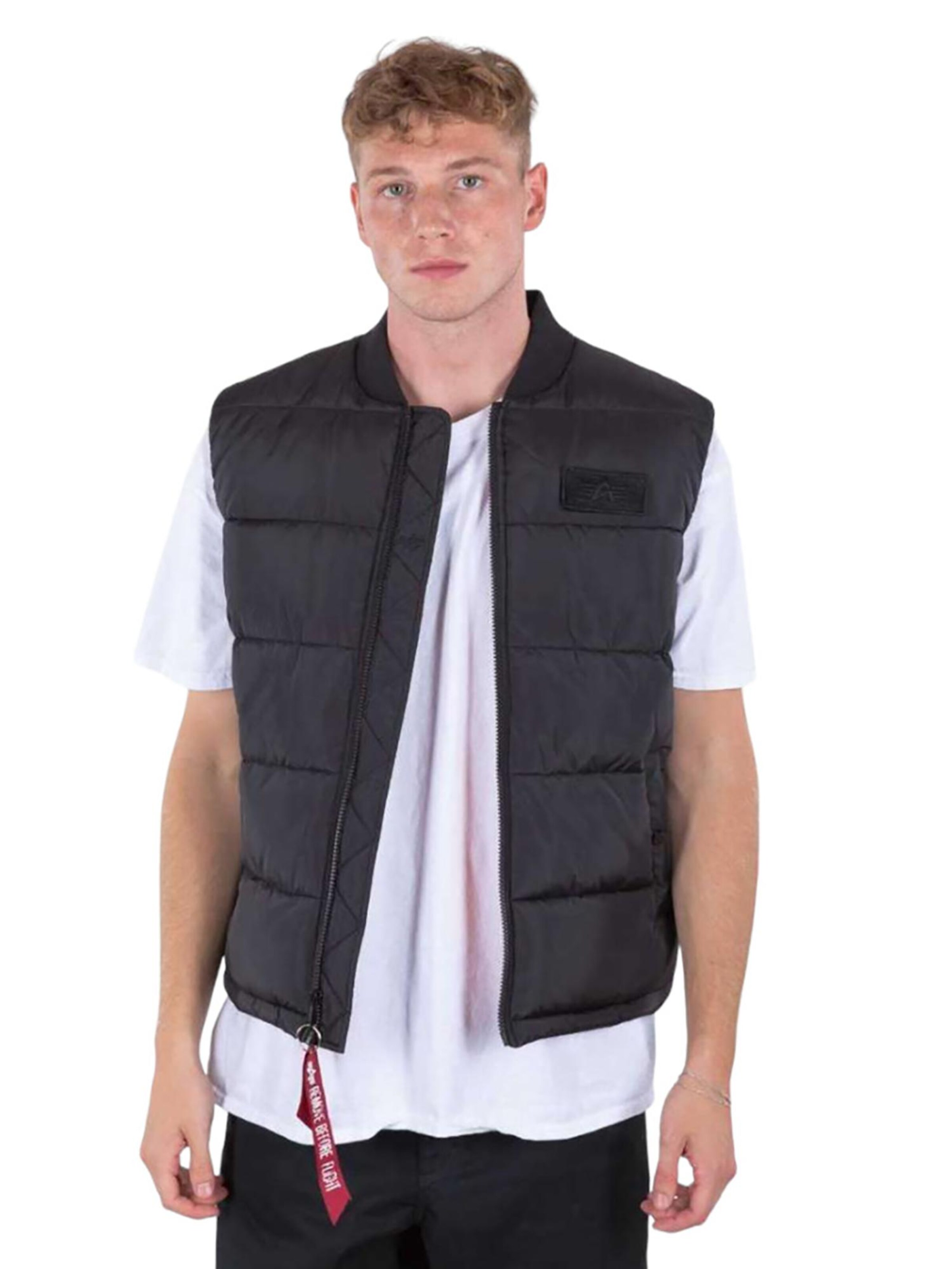 ALPHA INDUSTRIES Vest 'Puffer' in Black