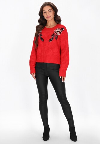 Pull-over faina en rouge