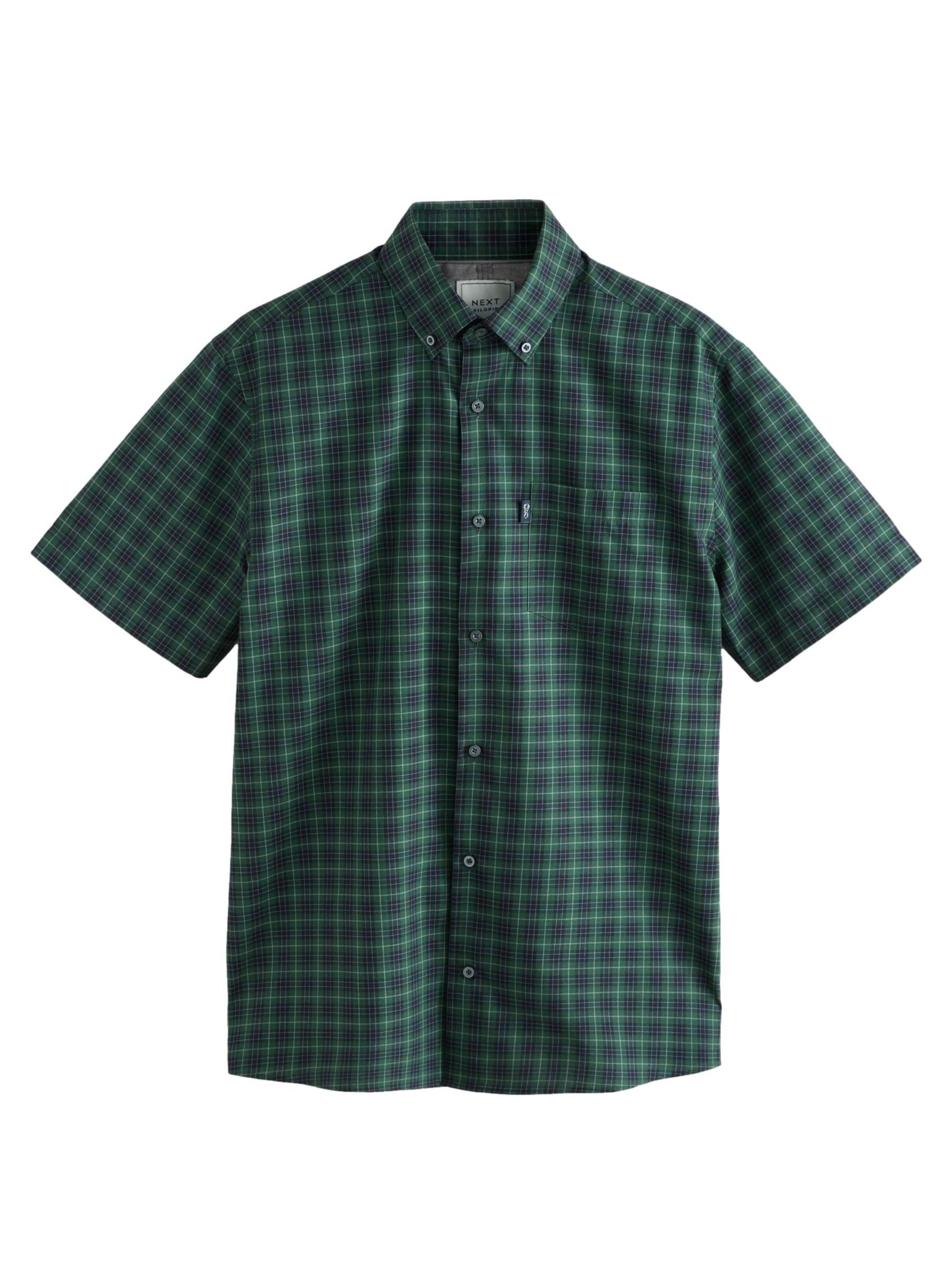 Next Regular Fit Hemd in Grün: Vorderseite