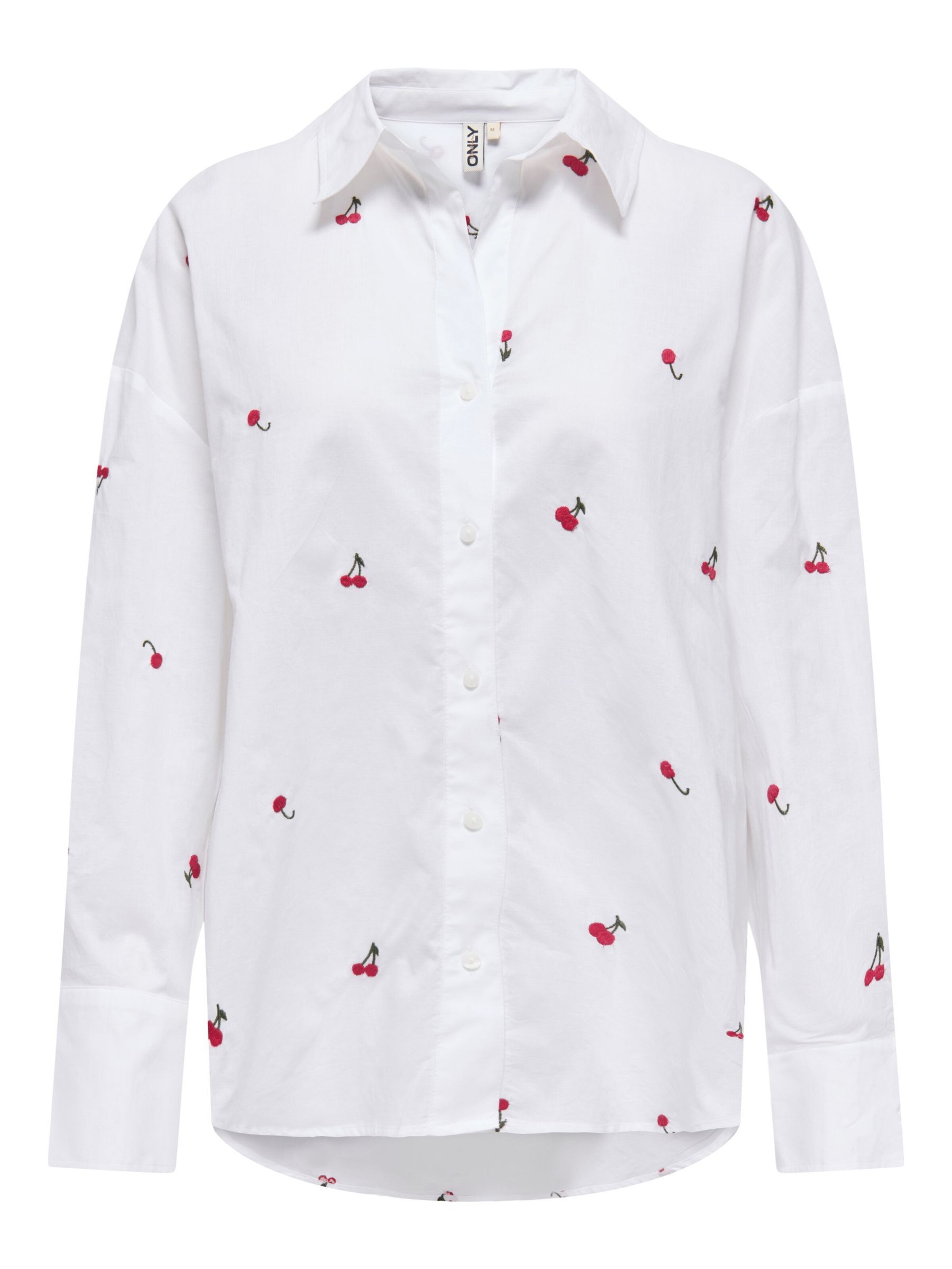 Camicia da donna 'ONLSoregon' ONLY di colore oliva / rosso / bianco, Visualizzazione prodotti