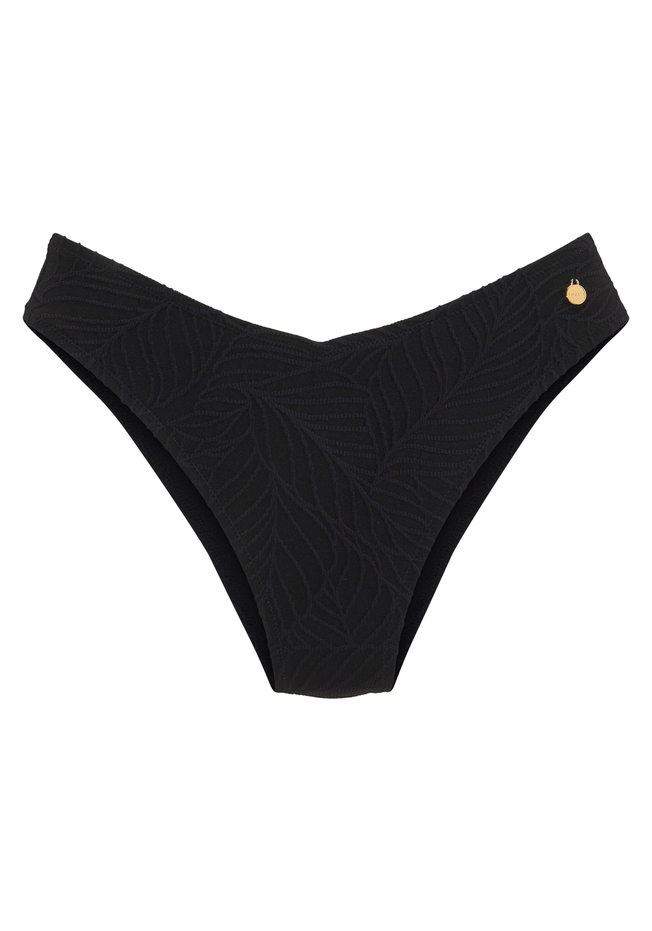 Slip costum de baie de la LASCANA pe negru: față