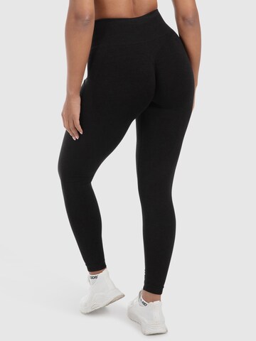 Coupe slim Leggings Smilodox en noir