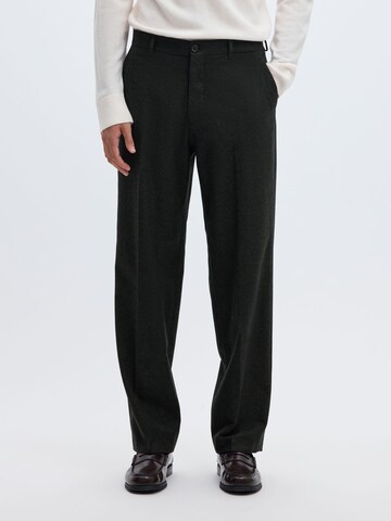 Pantalon SELECTED en vert : devant