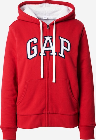 Veste de survêtement GAP en rouge : devant