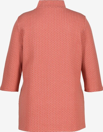 Ulla Popken Sweatshirt  (GOTS) in Orange