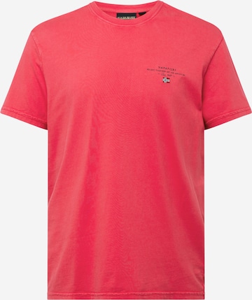 NAPAPIJRI Shirt 'SELBAS' in Rood: voorkant