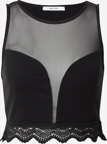 ABOUT YOU Топ 'Suzi' в Черный: спереди
