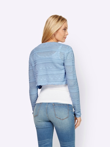 heine Gebreid vest in Blauw