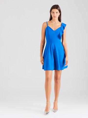 Robe de cocktail 'RACHEL' WAL G. en bleu : devant