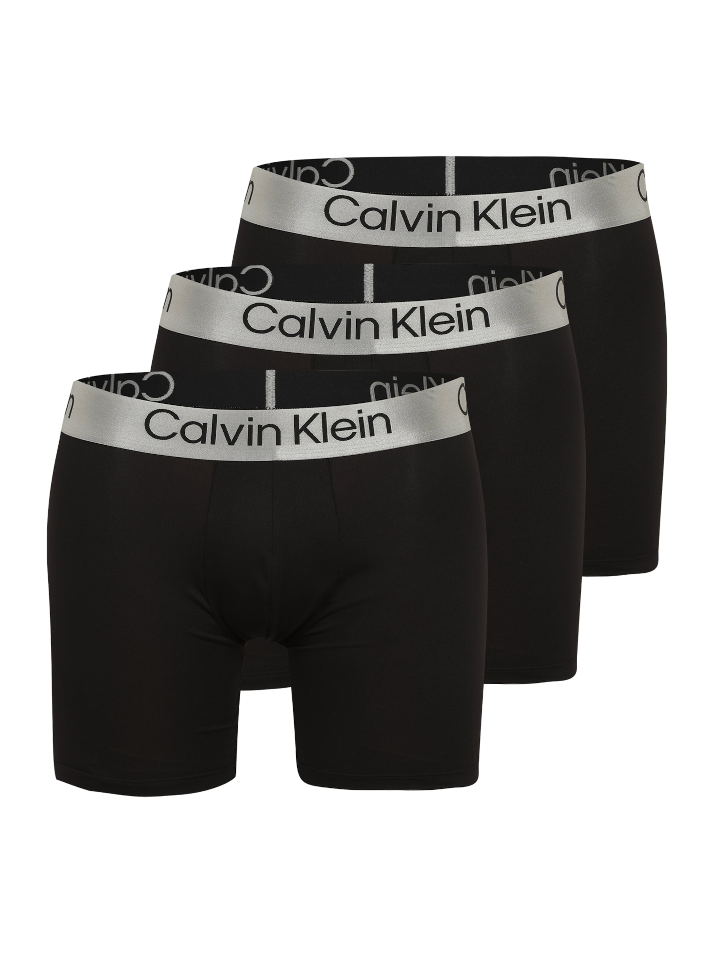 Boxeri de la Calvin Klein Underwear pe negru: față
