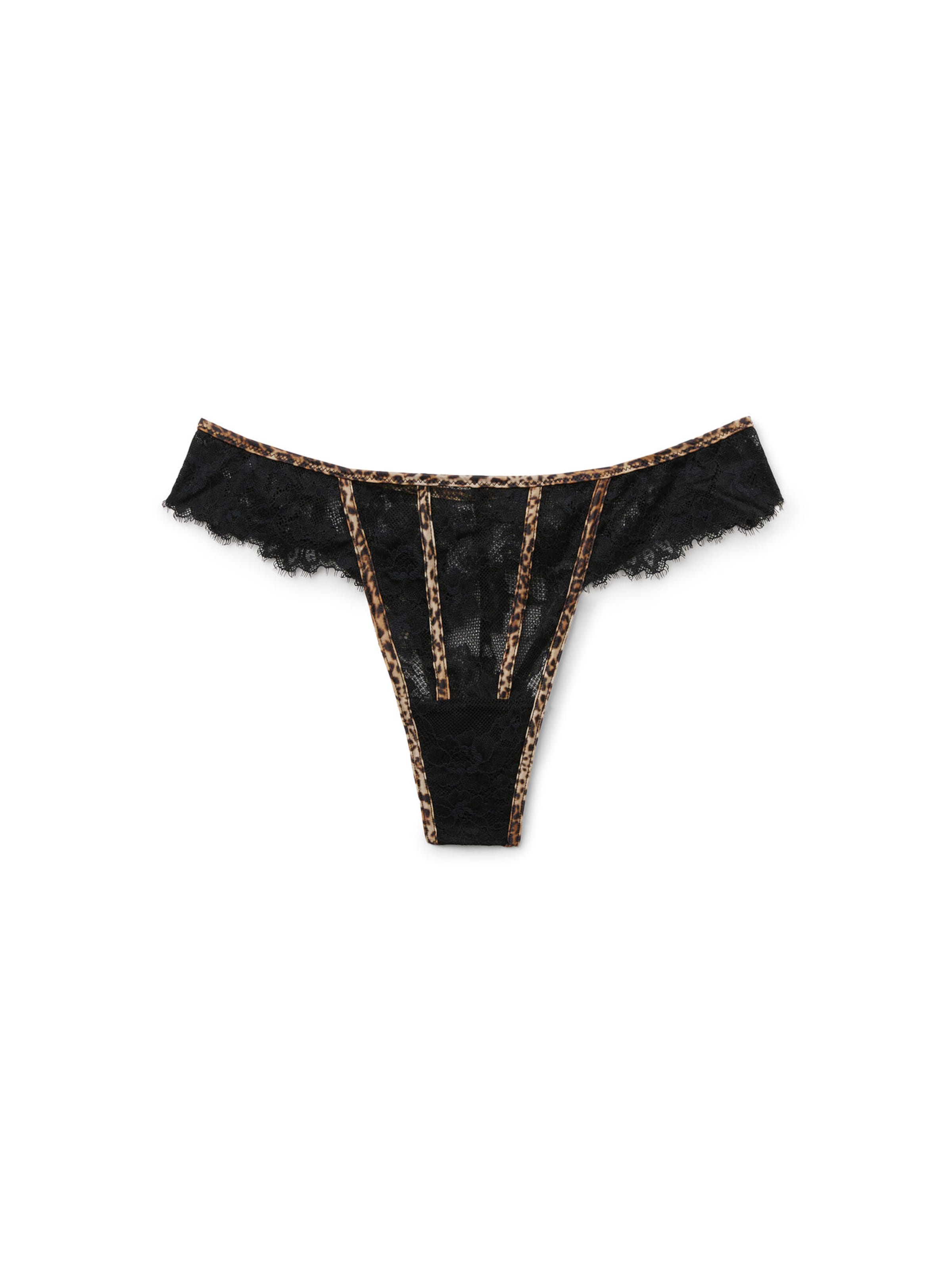 Tezenis Thong in Black: front