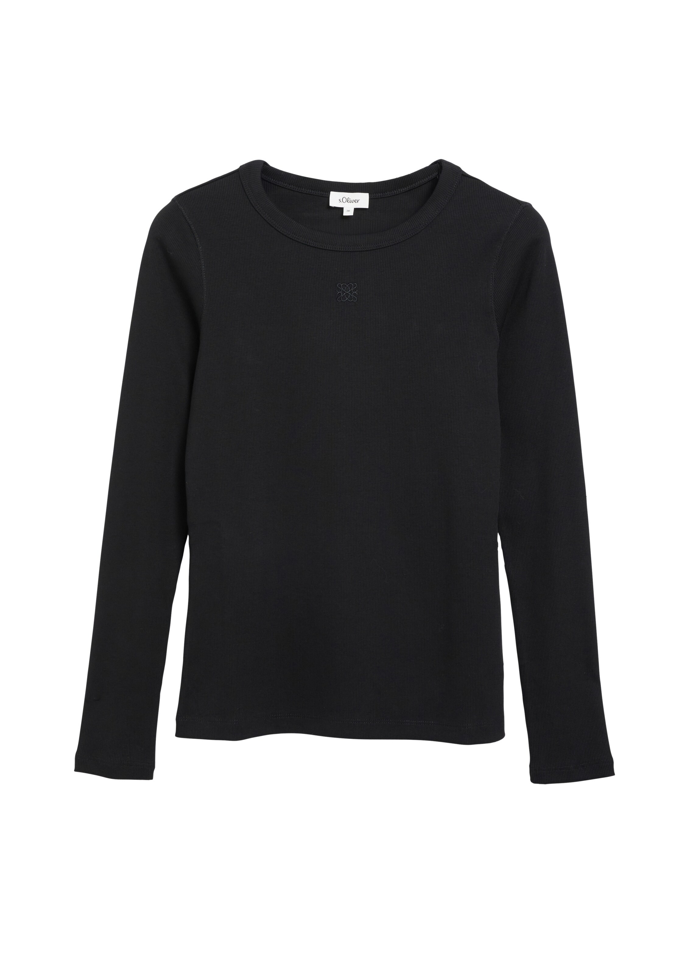 s.Oliver Shirt in Zwart: voorkant