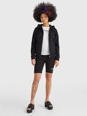 Tommy Jeans Zip-Up Hoodie in Black