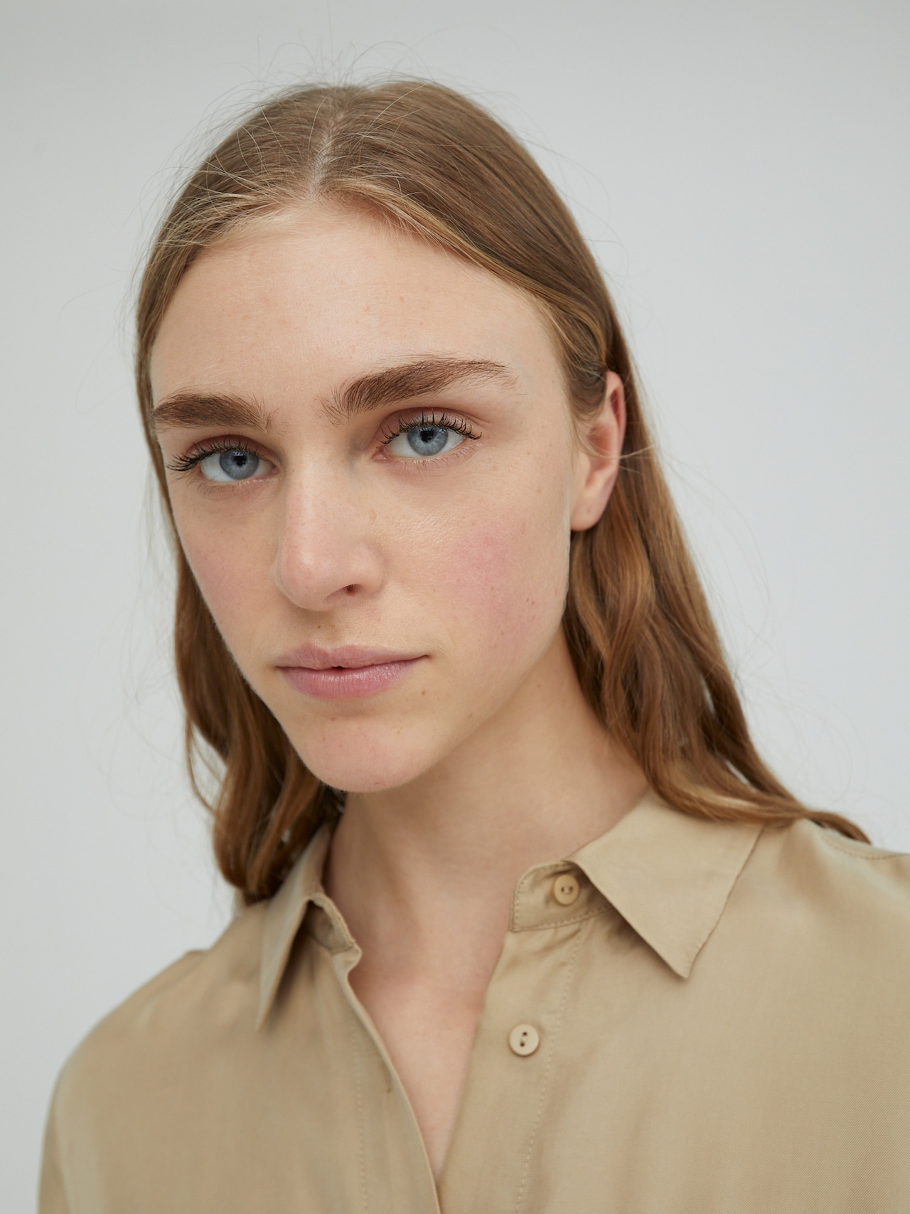 EDITED Producten Blousejurk 'Farha' Beige