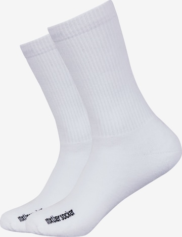 Mxthersocker Socken 'ESSENTIAL - THE NAKED MXTHERSOCKER' in Weiß