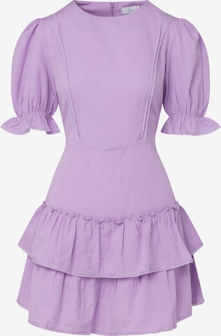 Robe Laurella en violet : devant