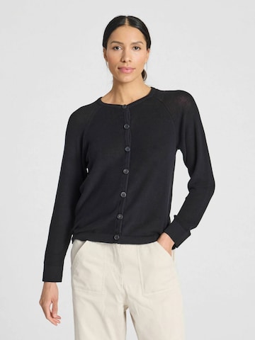 Gai+Lisva Strickjacke 'Ella' in Schwarz: Vorderseite