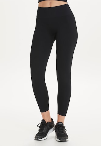 ENDURANCE Skinny Workout Pants 'Janing' in Black: front