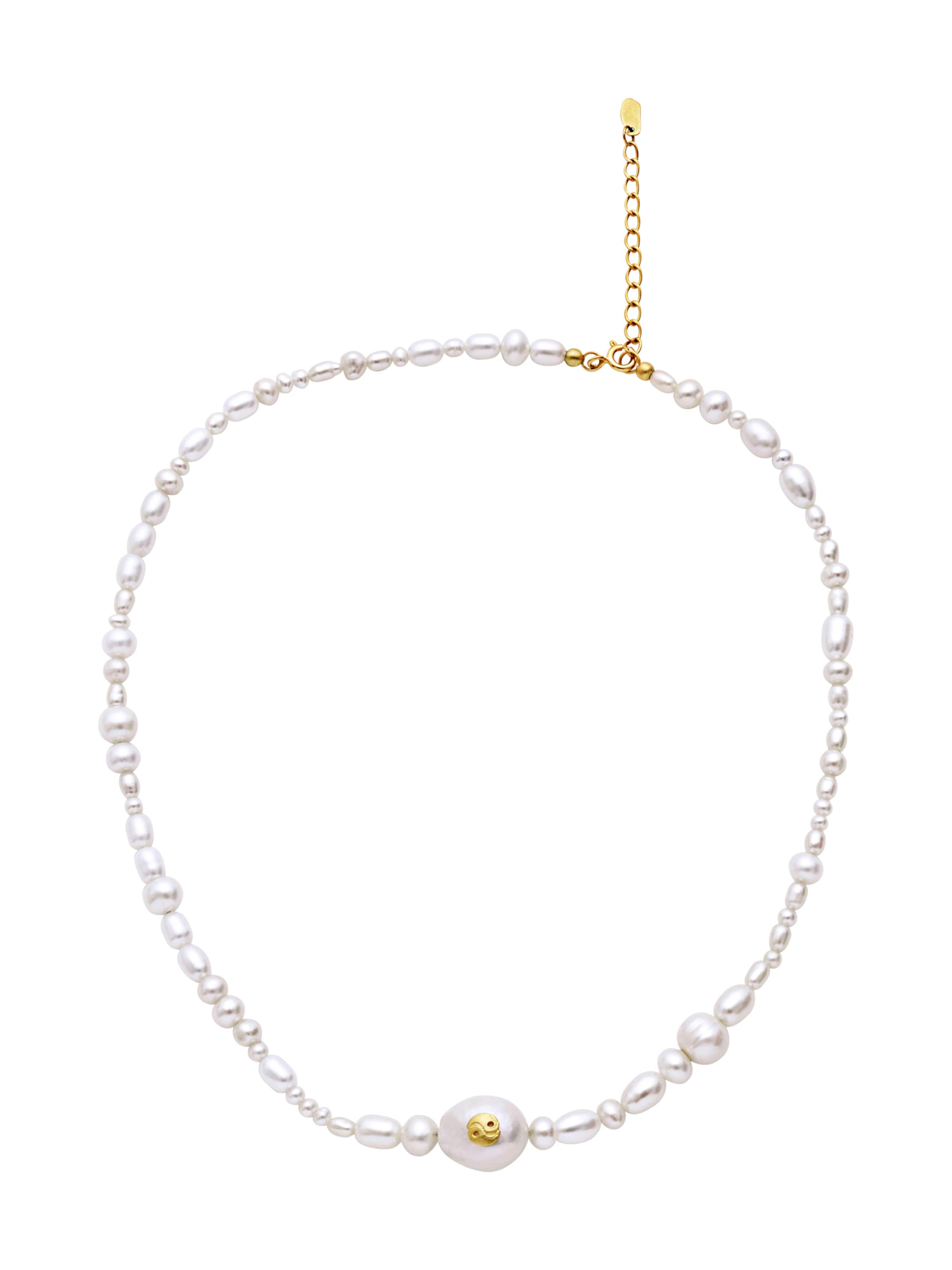 Maanesten Řetízek 'MAGGIE' – bílá: přední strana