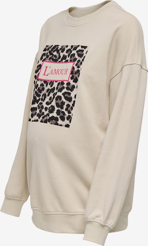Only MaternitySweater majica 'OLMFresh' - siva boja: prednji dio