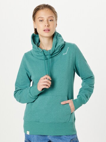 Ragwear - Sweatshirt 'ANNIKA' em verde: frente