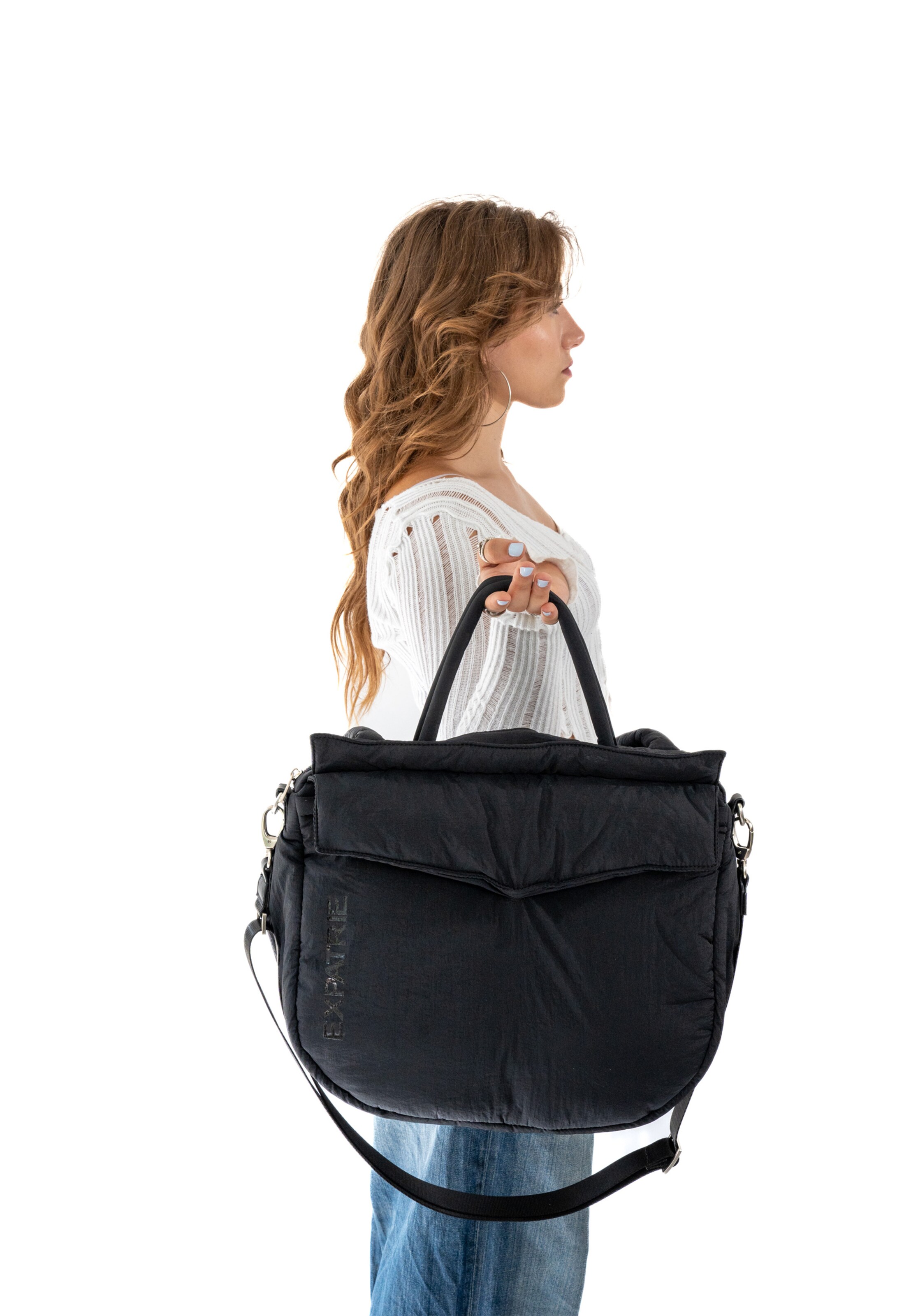 Expatrié Shopper 'Poppy' in Black