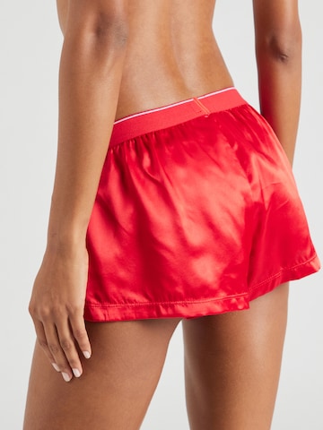 DIESEL - Pijama de pantalón corto en rojo
