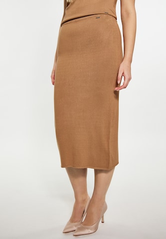 DreiMaster Klassik Skirt in Brown: front
