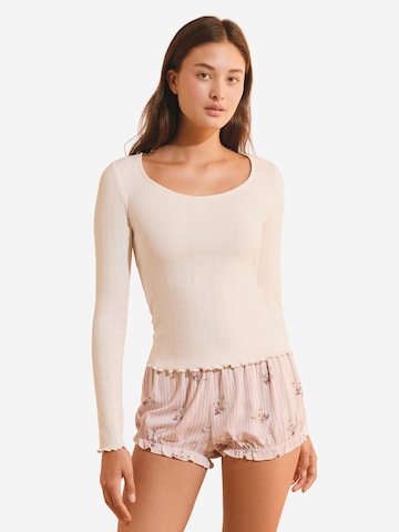 Camicia da notte 'Cayaline' di ETAM in beige: frontale