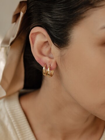 Hey Happiness Earrings 'Bold Dome' in Gold