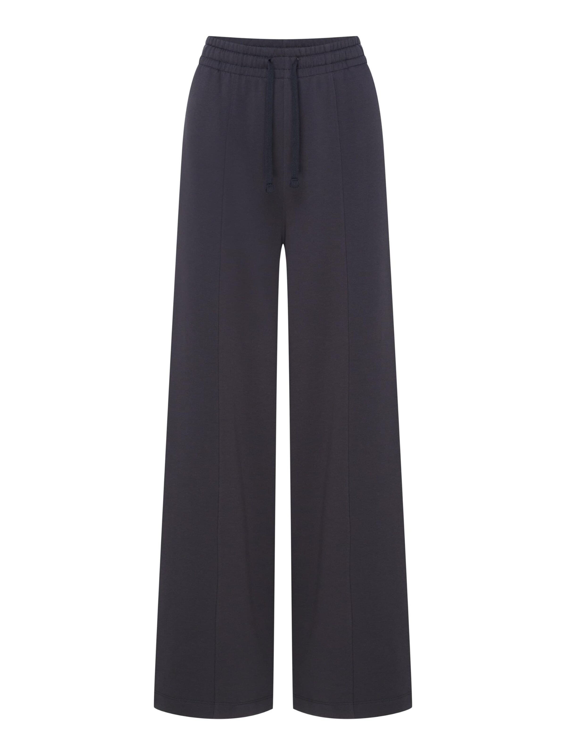 ESOTIQ Wide leg Pants 'Snug' in Grey
