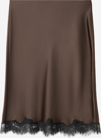 MANGO Sukně 'SELENA' – hnědá: přední strana