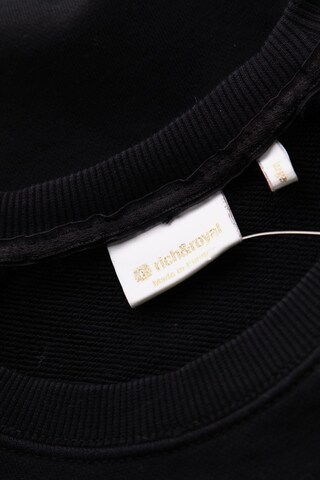 Rich & Royal Sweatshirt & Zip-Up Hoodie in L in Black