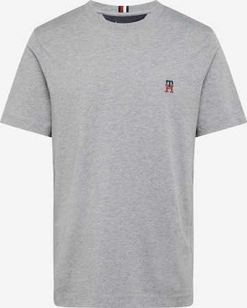 T-Shirt TOMMY HILFIGER en gris : devant