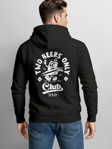 Neverless Sweatshirt 'Two Beers only' in Black