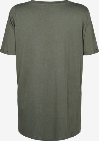 Zizzi Oversized tričko 'CHIARA' – zelená