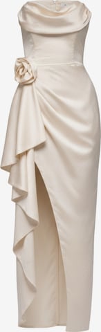 Ombre Evening dress in Beige: front